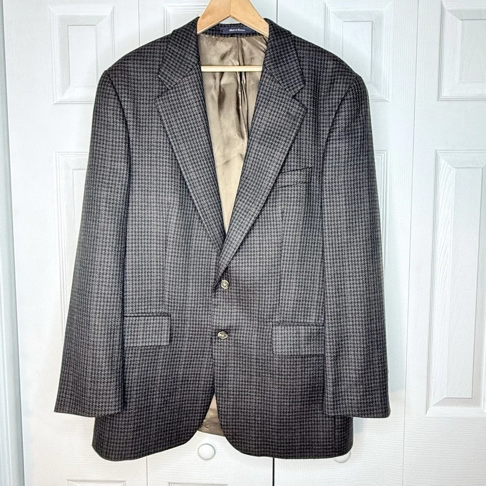 Chaps Ralph Lauren Men's Single Breast 2 Button Wool Blazer Jacket Size‎ 42T